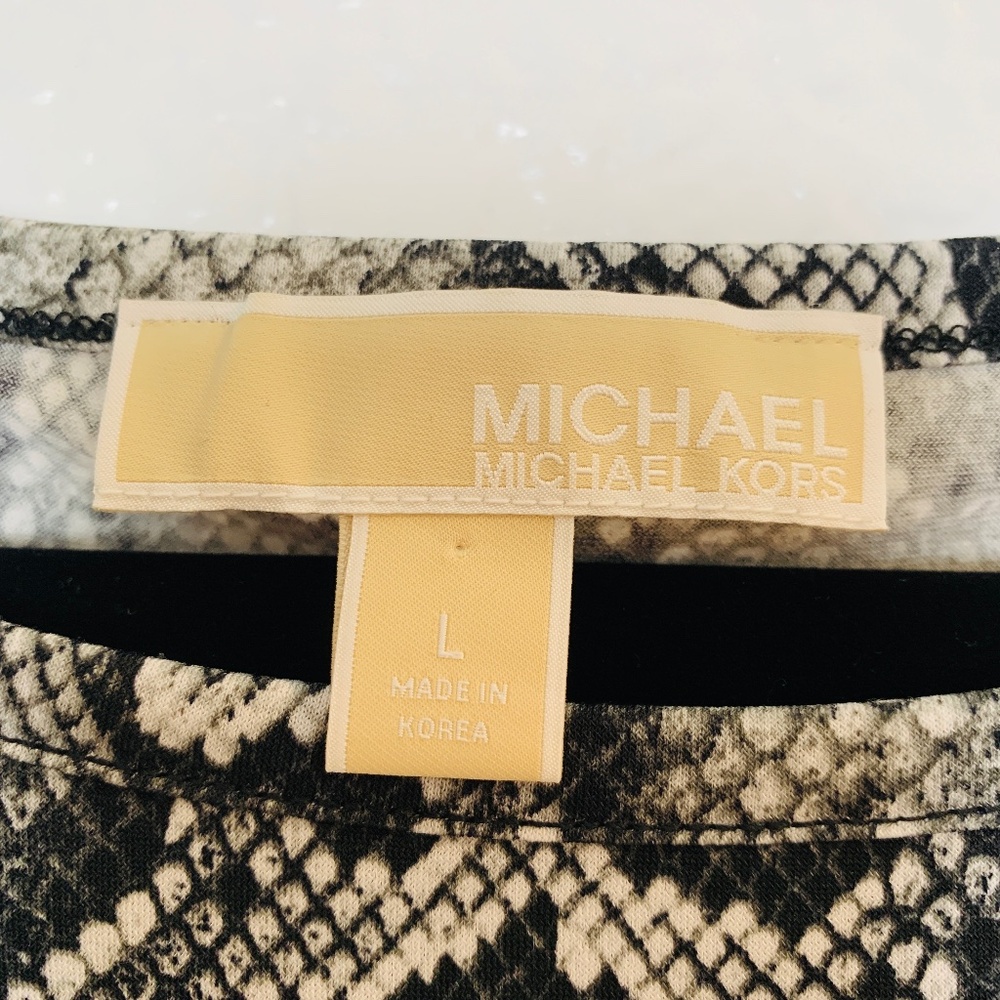 MICHAEL Michael Kors Sheath Dress Large Animal Snake Reptile Print - Picture 4 of 11
